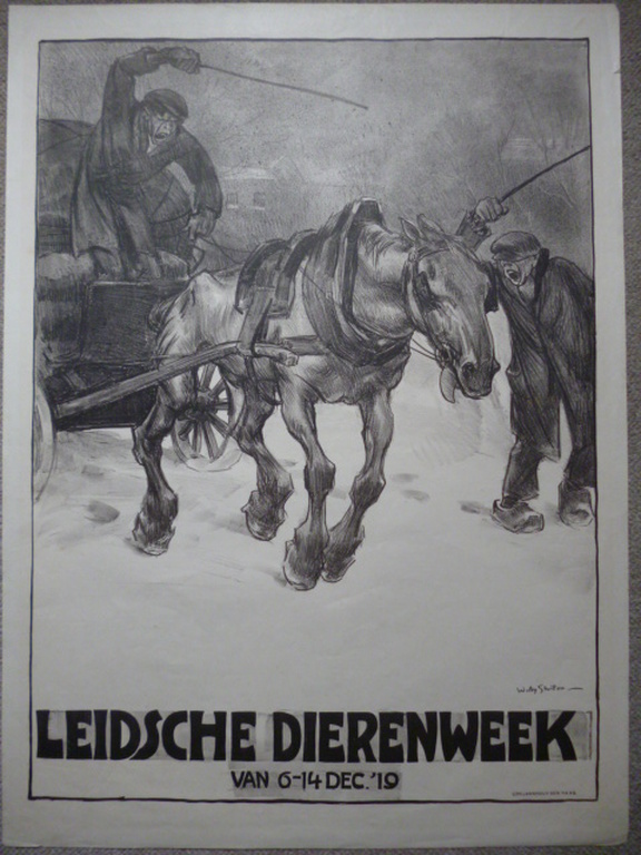 Willy Sluiter - litho - Leidsche Dierenweek kopen? Bied vanaf 75!