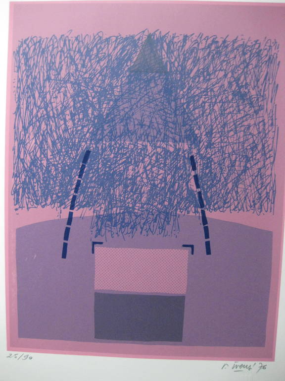 Renaat Ivens: Kleurenlitho,  Zonder titel,  kopen? Bied vanaf 20!