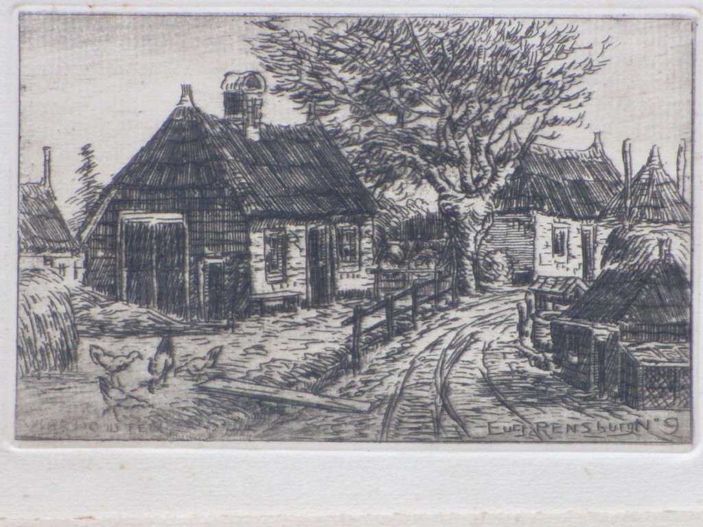 Eugene Rensburg, Boerderij Vierhouten, Ets kopen? Bied vanaf 1!