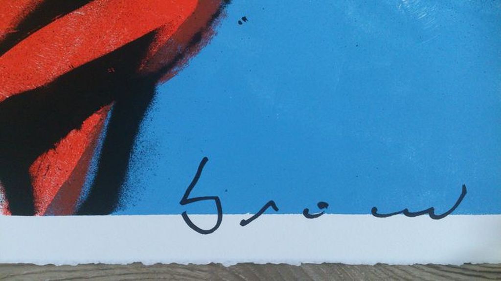 Herman Brood, grote gesigneerde zeefdruk, Zebra kopen? Bied vanaf 200!