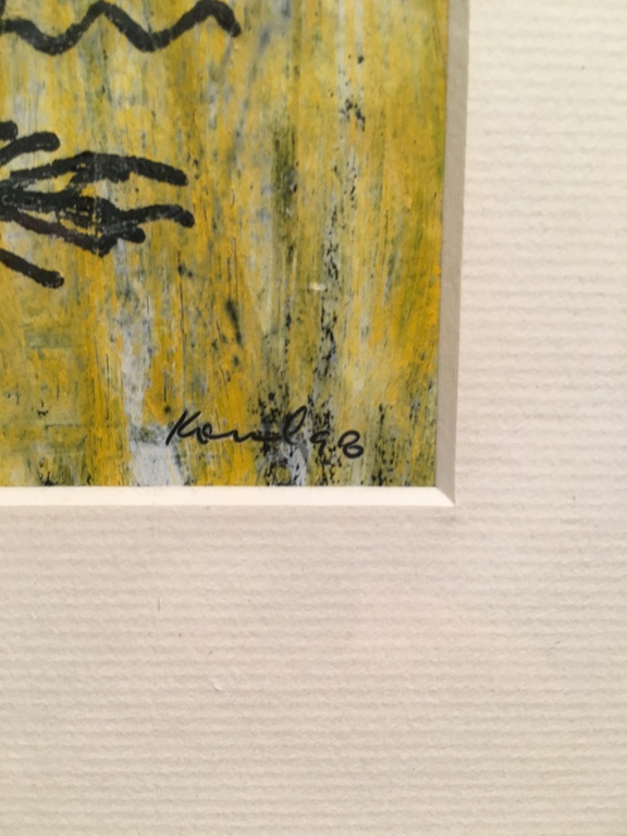 Onbekend: "Engel" kunstwerk met Acryl achter glas met mooie lijst 52x42cm kopen? Bied vanaf 40!
