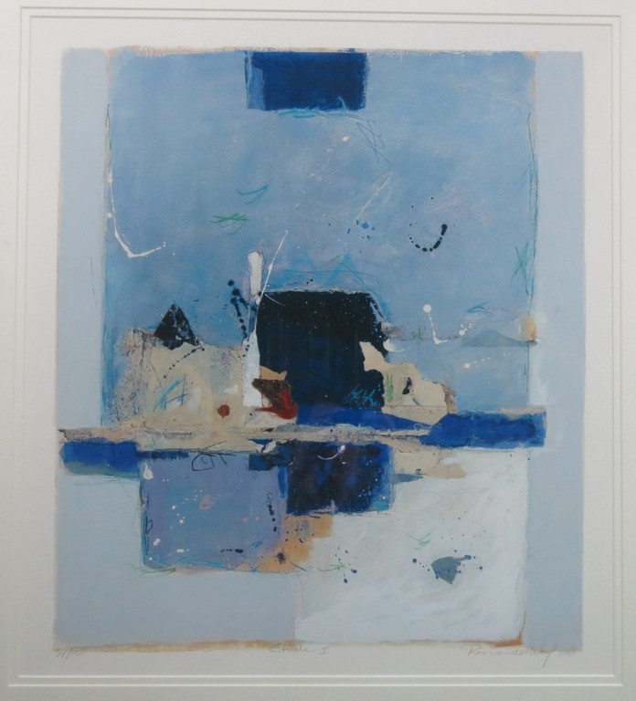 Ron van der Werf: Zeefdruk, Etude I - ingelijst (groot) kopen? Bied vanaf 70!