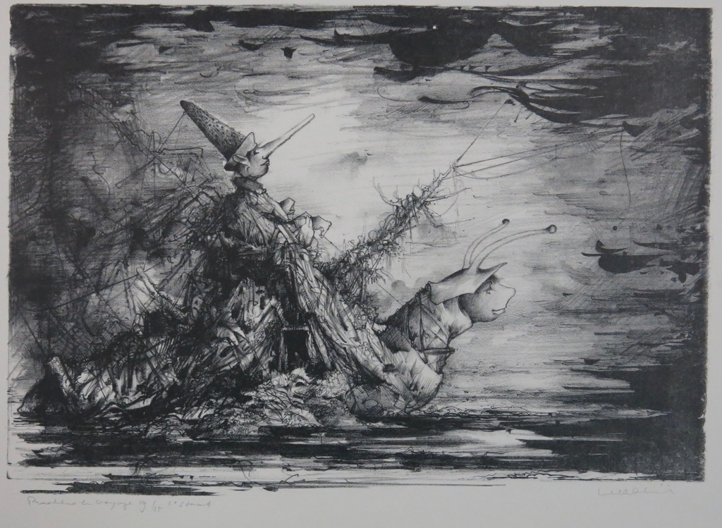 Dirkje Kuik: Litho, Pinokkio en voyage verkocht voor € 80!