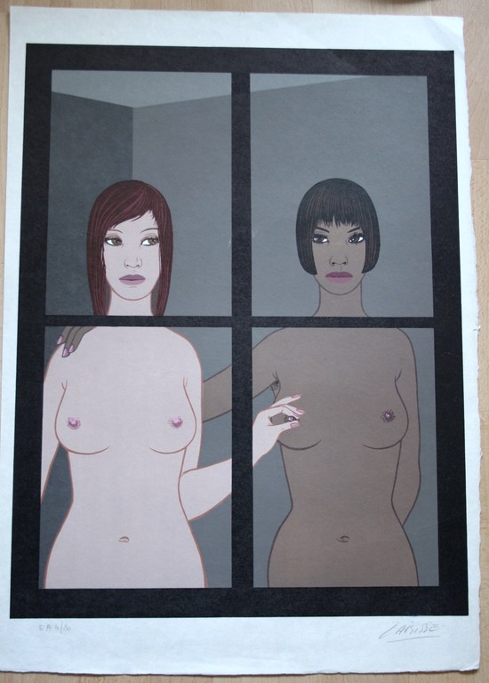 Felix Labisse, Litho op  Japans papier ; Les Adieux de Fontainebleau kopen? Bied vanaf 1!