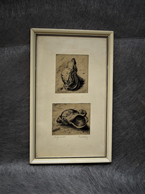 Vroege fraaie droge naald Duo Ets van de "Laatste Fauvist" Freek vd Berg   kopen? Bied vanaf 1!