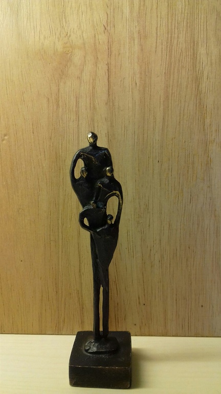 Geheel verbronsde sculptuur - SAMEN -  kopen? Bied vanaf 12!