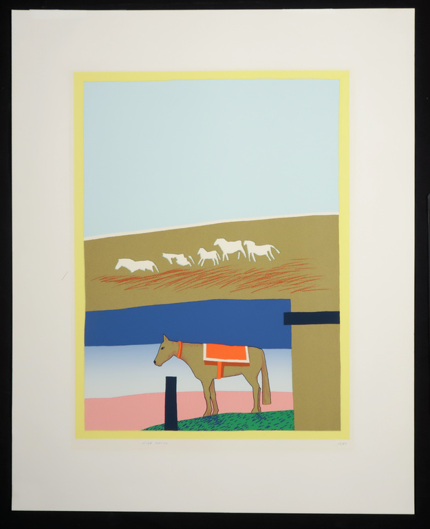 Harrie Gerritz: Zeefdruk, Wild horses kopen? Bied vanaf 1!