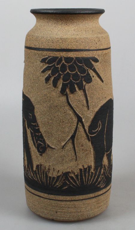 Vaas met olifanten gesigneerd kopen? Bied vanaf 12!