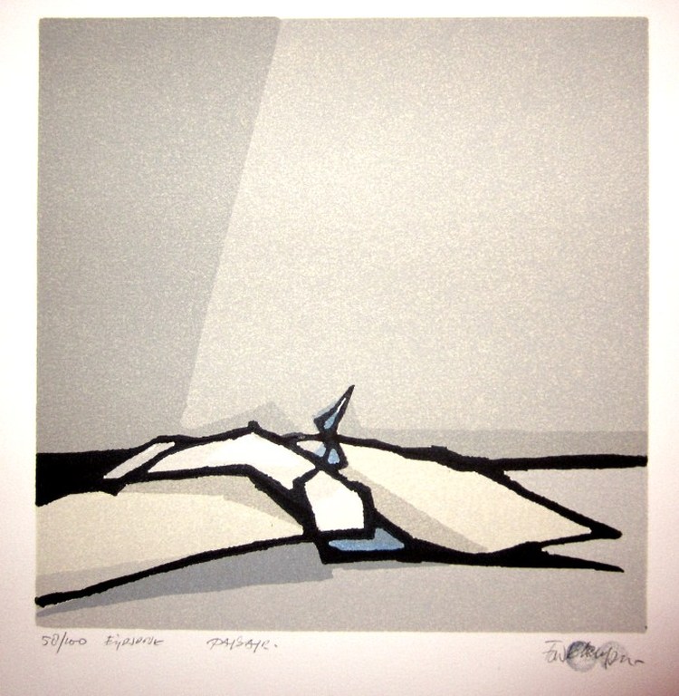 Fon Klement: Zeefdruk, gesigneerd verkocht voor € 75!