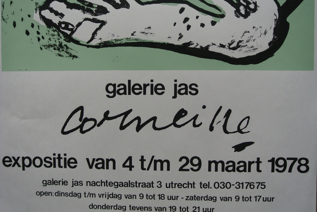 CORNEILLE. Zeer zeldzaam affiche Galerie JAS 1978. Originele ZEEFDRUK. kopen? Bied vanaf 89!
