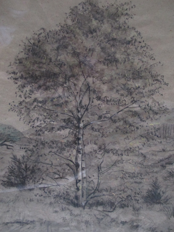 W.A. Knip, ingelijste tekening, Blaricum kopen? Bied vanaf 50!