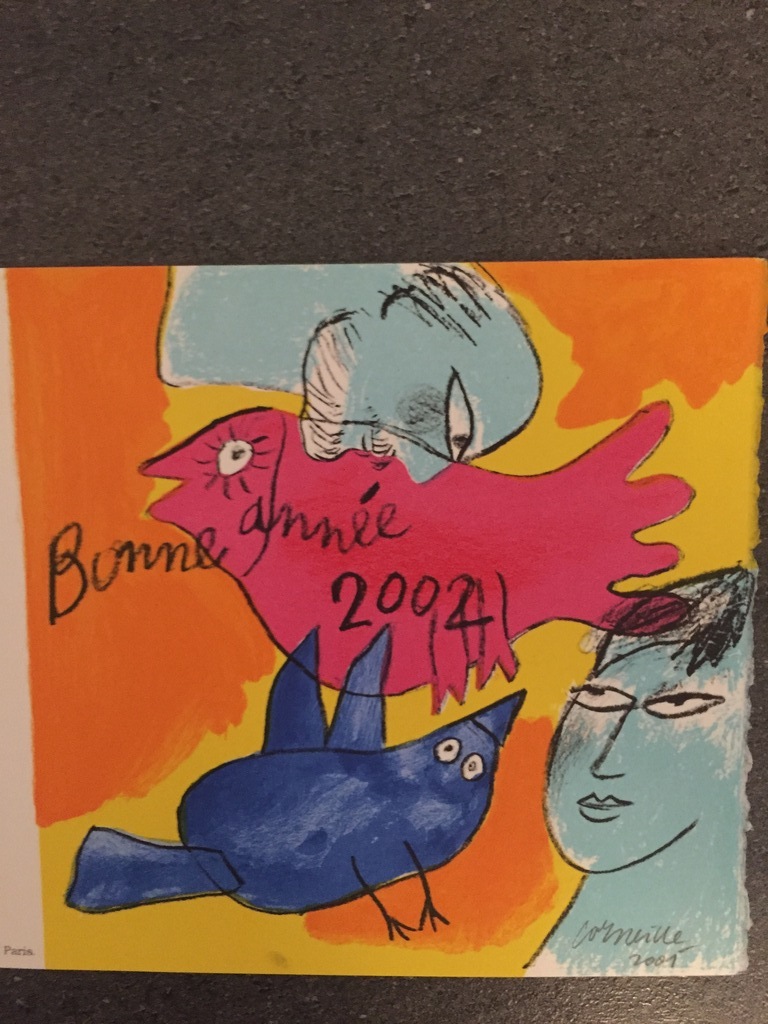 CORNEILLE  COBRAzeefdruk/Litho 2001 , 2002 Kerst Kaart kopen? Bied vanaf 15!