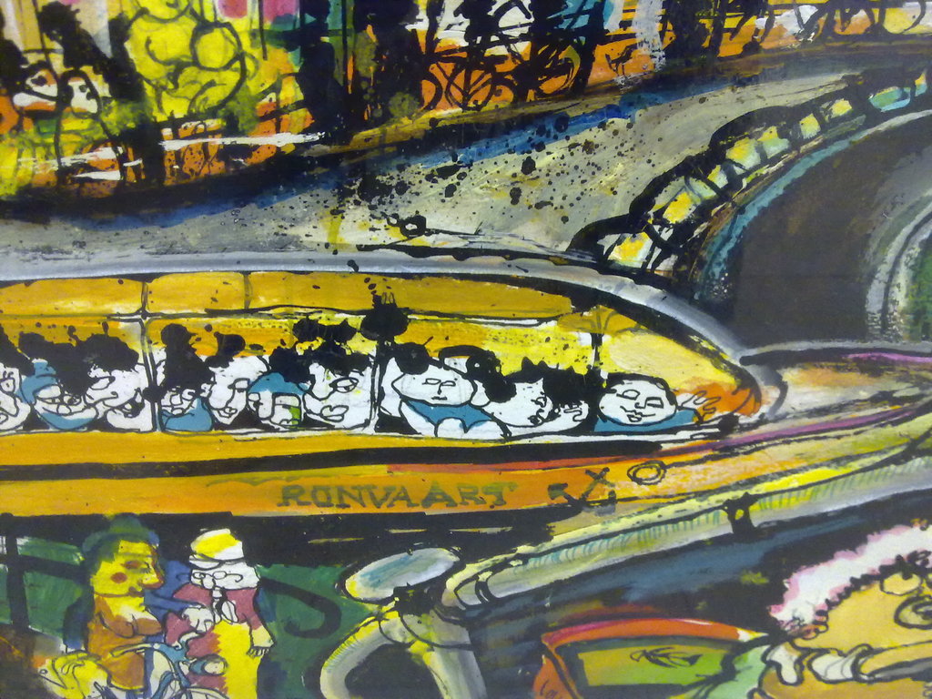 Guy Olivier "Queensday Amsterdam 1997" Gesign. Gemengde Technieken-Unica........ kopen? Bied vanaf 790!