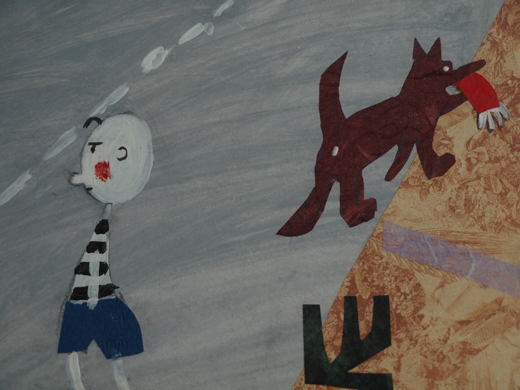 Daan Remmerts de Vries: Acryl en collage , Het leven is raar 7 – Ingelijst -1997 kopen? Bied vanaf 1!