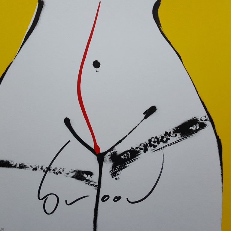 Herman Brood - Hips Geel - gesigneerde zeefdruk op papier - oplage E/A kopen? Bied vanaf 150!