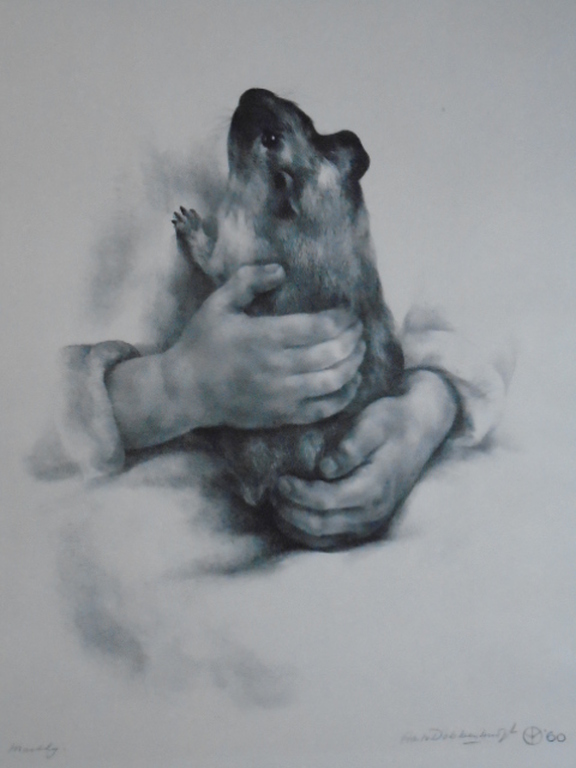 Aart van Dobbenburgh - litho - Marthy verkocht voor € 40!