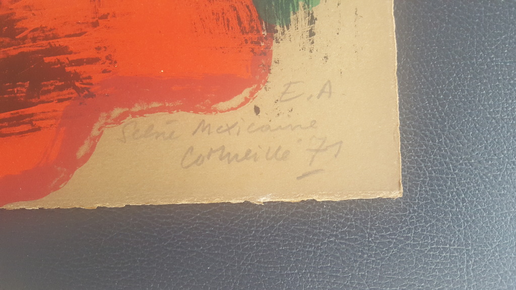 Uniek ! Corneille - Litho E.A van 1971, handgesigneerd en getitteld kopen? Bied vanaf 299!