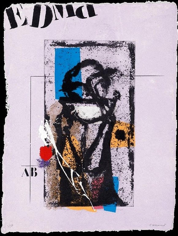 James Coignard: Carborundum gravure op handgeschept papier, Une buveuse verkocht voor € 200!