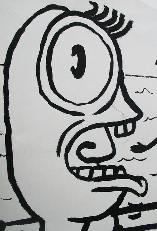 KAMAGURKA schilderij , een dagje aan het strand, achterzijde ook beschilderd kopen? Bied vanaf 330!