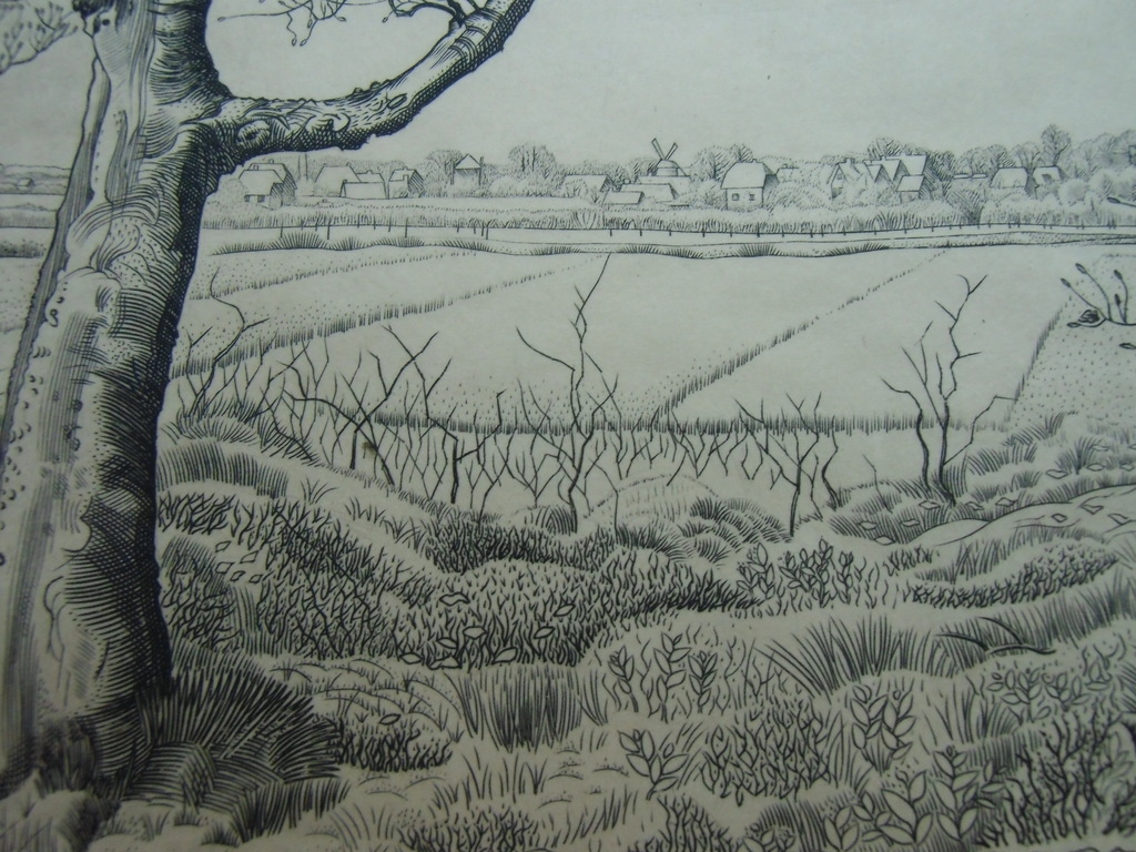 GEZICHT OP ELSPEET / KOPERGRAVURE VAN REITSMA-VALENCA verkocht voor € 35!