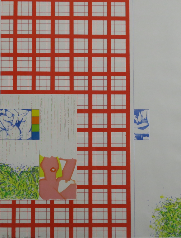 Herman Geerdink: Litho, Hommage aan J. Hanlo - Ingelijst kopen? Bied vanaf 20!