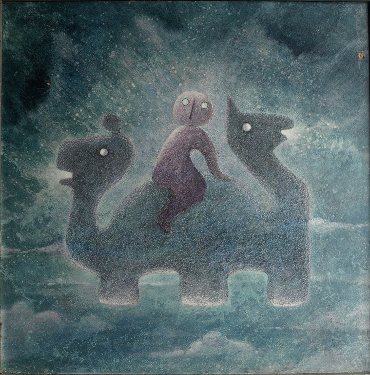 Huub Slabbers (1910-2002) : Acryl op spaanplaat – Yessna – gesigneerd - 1975 kopen? Bied vanaf 1!