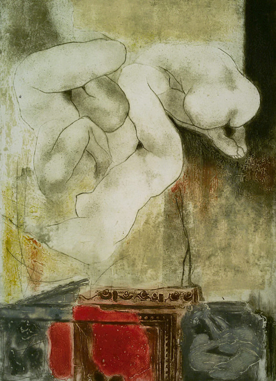 Ru van Rossem - Vergankelijkheid (Pompei), aquatint ets met reliëfdruk kopen? Bied vanaf 175!