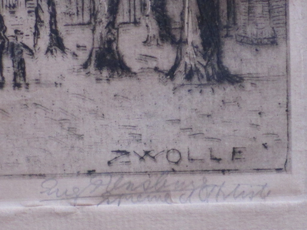 Eugene Rensburg, Zwolle in de sneeuw, Ets kopen? Bied vanaf 1!