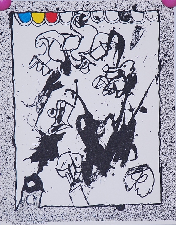 Pierre Alechinsky: Litho. Abstracte Compositie uit 1967 verkocht voor € 40!