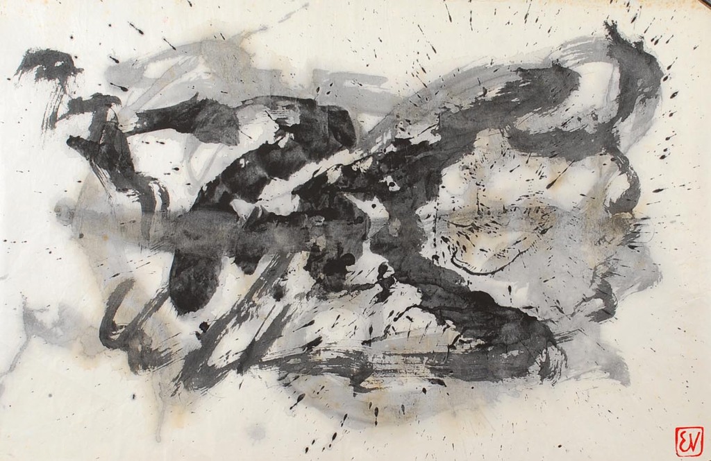 ERNST VIJLBRIEF (1934-2010) inkt op rijstpapier kopen? Bied vanaf 75!