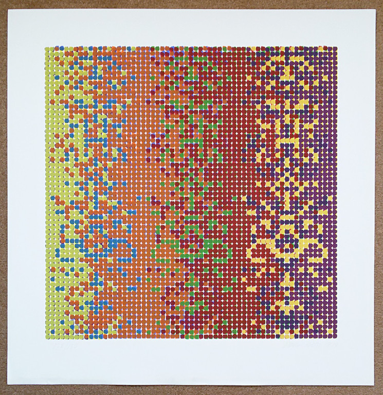 Laatste keer: David Roth - Abtracte voorstelling, zeefdruk kopen? Bied vanaf 175!