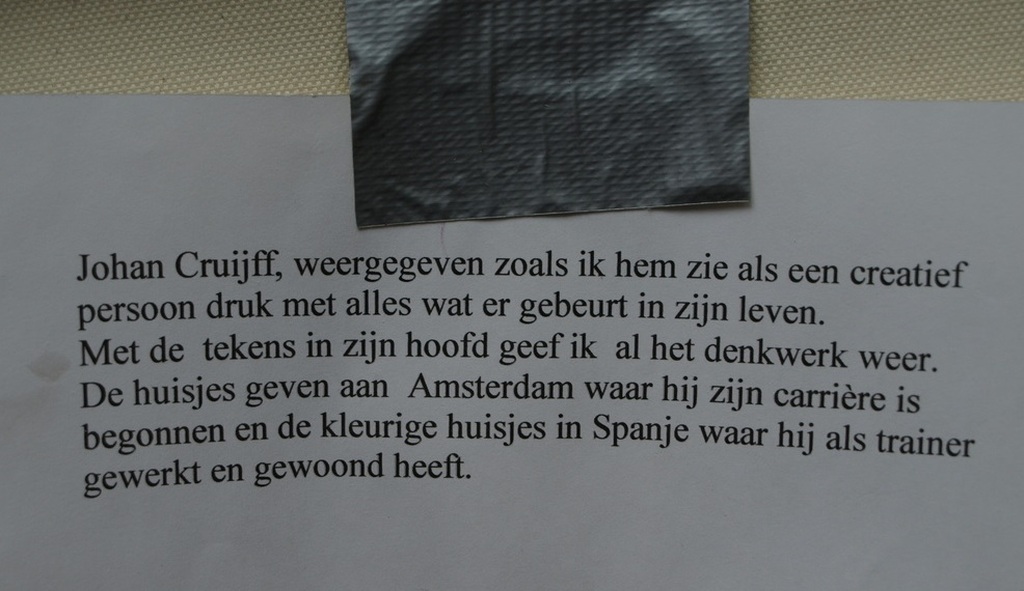 Lidia Verschoor - Johan Cruijff (Expo 60 jaar Cruijff) - gemengde techniek kopen? Bied vanaf 135!