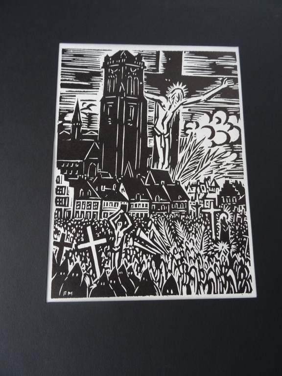 Frans Masereel, houtsnede Veurne kopen? Bied vanaf 40!