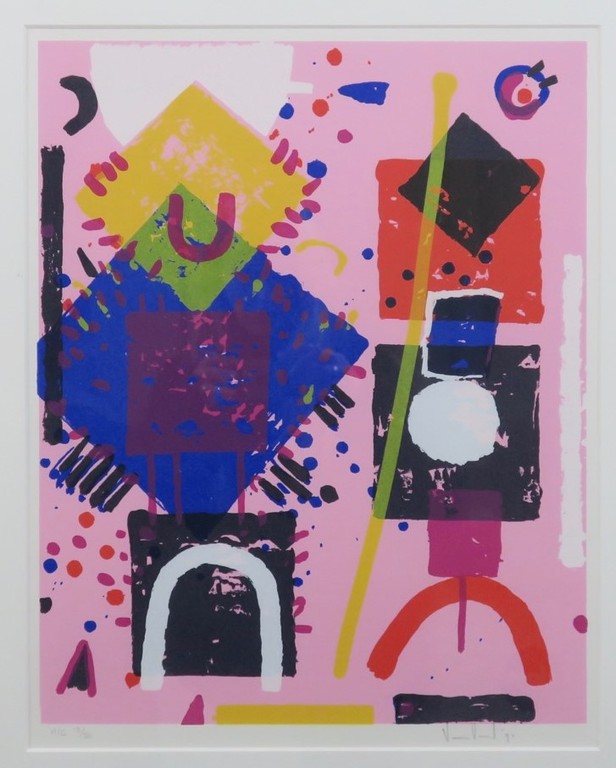 Walter van Oel: Zeefdruk, Z.T. - Ingelijst kopen? Bied vanaf 35!