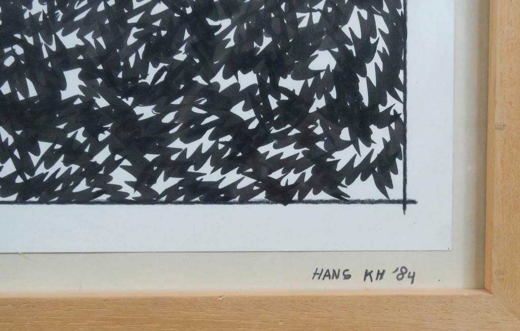 Hans Klein Hofmeijer: Inkttekening op papier, Nr. 71 - Ingelijst kopen? Bied vanaf 150!