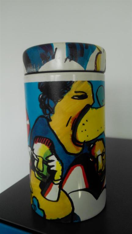 Herman Brood voor Brabantia voorraadbus + glas kopen? Bied vanaf 9!