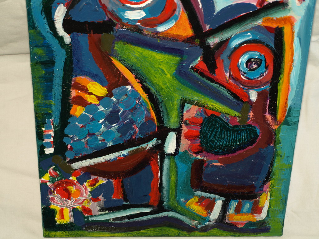 Jasper Banen (1962) – Acryl op doek – Abstract - Gesigneerd – 1999  kopen? Bied vanaf 65!