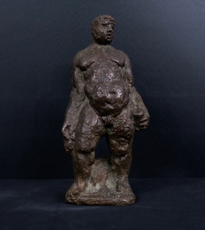 Hubert van Lith: Bronzen sculptuur, Man verkocht voor € 110!