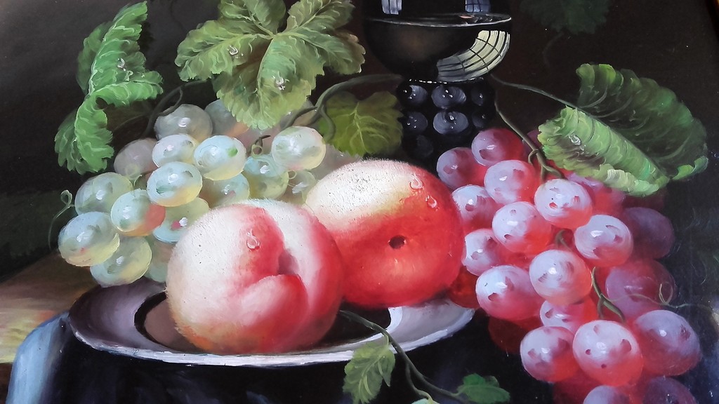 Stilleven - Olieverf op paneel - Gesigneerd verkocht voor € 45!