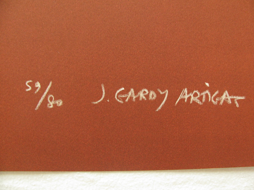 "Zonsondergang in Singapur"- kleurenlitho 1984, ges. en gen. (80 ex.) + cataloog kopen? Bied vanaf 1!