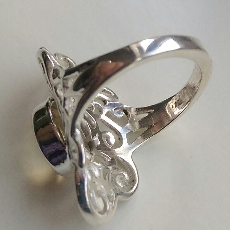Zilveren ring met citrien  kopen? Bied vanaf 11!