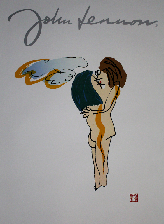 JOHN LENNON -EMBRACE- 1968  Prachtige lithografische afbeelding op groot formaat kopen? Bied vanaf 79!