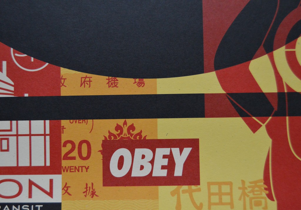 Buy Shepard Fairey (OBEY) - Obey 3 face collage #3 - offset - gesigneerd? Bid from 79!