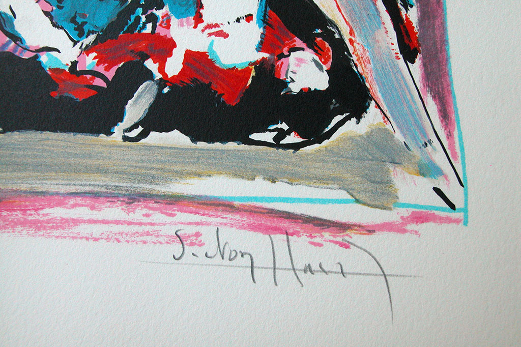 VICTOR HASCH - L' Espagnole, originele kleurenlitho, handgesigneerd kopen? Bied vanaf 45!