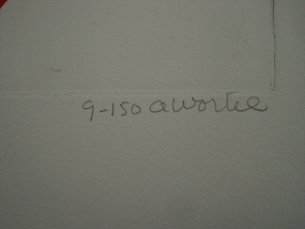 Ans Wortel gesigneerde litho "om elkaar tegemoet te komen" kopen? Bied vanaf 1!