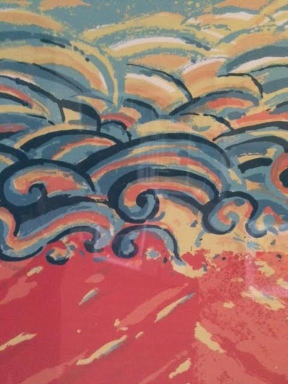 Milou Honig Zeefdruk  Titel - The Sky is the Limit - Ingelijst achter glas kopen? Bied vanaf 39!