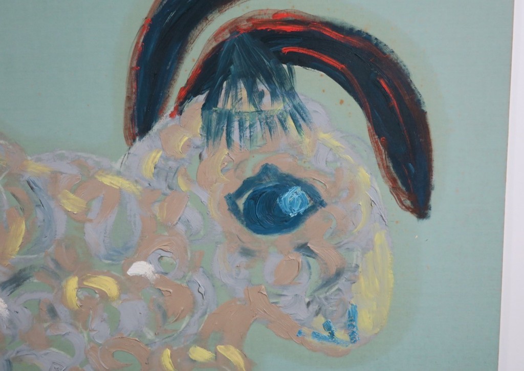 Meertje Kaal: Olieverf en Acryl op karton, Het verwarde schaap  kopen? Bied vanaf 1!