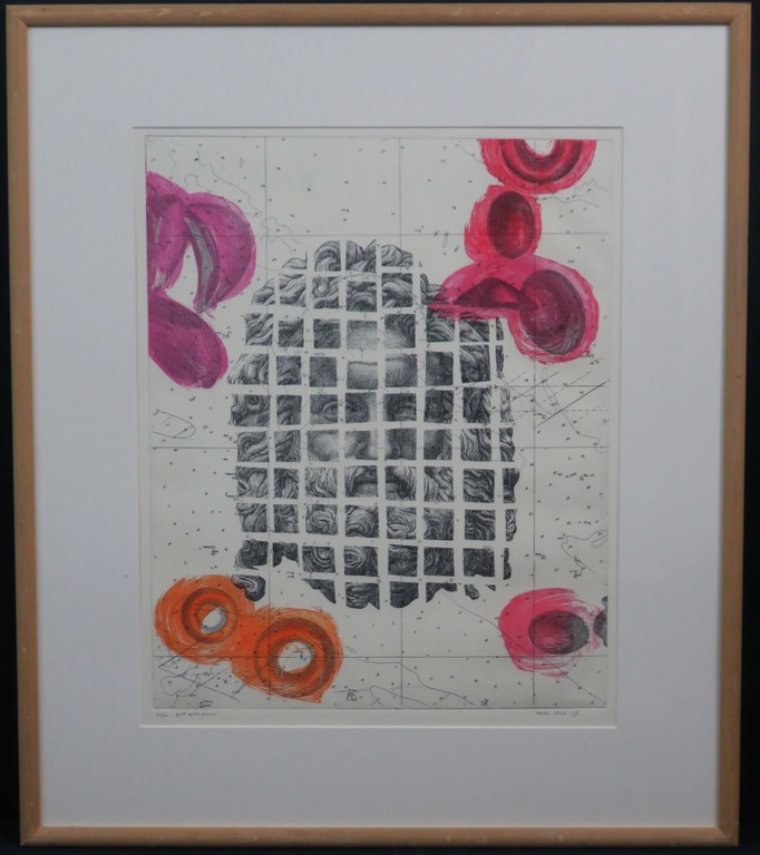 Harald Vlugt: Ets, Pick up his pieces -Ingelijst verkocht voor € 40!