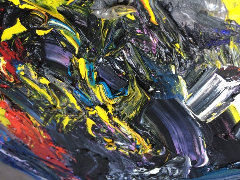 ORIGINEEL- LET ME BE A BOY AGAIN #17 - RICK TRIEST - OLIEVERF - 120X120 kopen? Bied vanaf 350!