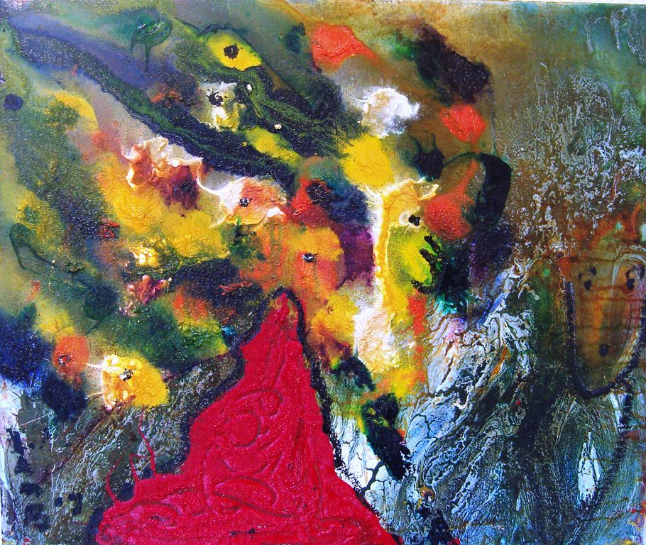 Matt Lamb: Abstract topwerk ! verkocht voor € 675!